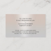 公証人ローン署名代理人ペンNibロゴシルバー 名刺 (裏面)