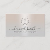 公証人ローン署名代理人ペンNibロゴシルバー 名刺 (正面)