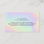 公証人ローン署名代理人ホログラフィックフォト 名刺 (裏面)