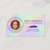 公証人ローン署名代理人ホログラフィックフォト 名刺 (正面)