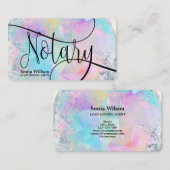 公証人ローン署名代理人ホログラフィモダンックオパール 名刺 (正面/裏面)