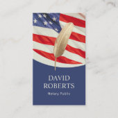 公証人ローン署名代理人金ゴールドクイルペン愛国者 名刺 (正面)