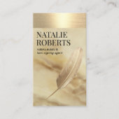 公証人ローン署名代理人金ゴールドクイル大理石 名刺 (正面)