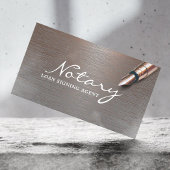 公証人ローン署名剤トレンディー銅メタル 名刺