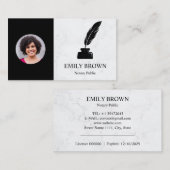 公証人ローン署名剤大理石写真インクキール 名刺 (正面/裏面)