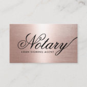 公証人ローン署名業者タイポグラフィバラ金ゴールド 名刺 (正面)