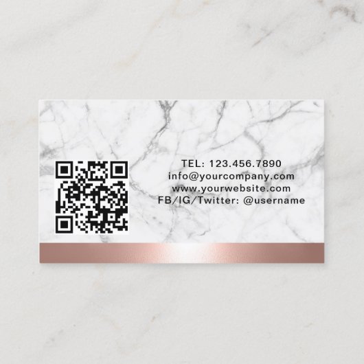 公証人ローン署名業者バラ縁ど金ゴールドQRコード 名刺 (裏面)