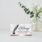 公証人ローン署名業者バラ縁ど金ゴールドQRコード 名刺 (スタンド正面)