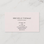 公証人ローン署名業者バラ金ゴールドグリッター 名刺 (裏面)