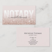 公証人ローン署名業者バラ金ゴールドグリッター 名刺 (正面/裏面)