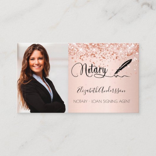 公証人ローン署名業者バラ金ゴールド写真QRコード 名刺 (正面)