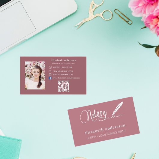 公証人ローン署名業者バラ金ゴールド写真QRコード 名刺
