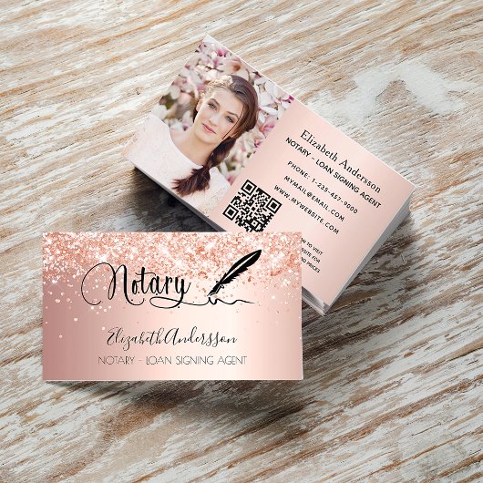 公証人ローン署名業者バラ金ゴールド写真QRコード 名刺