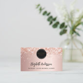 公証人ローン署名業者バラ金ゴールド写真QRロゴ 名刺 (スタンド正面)