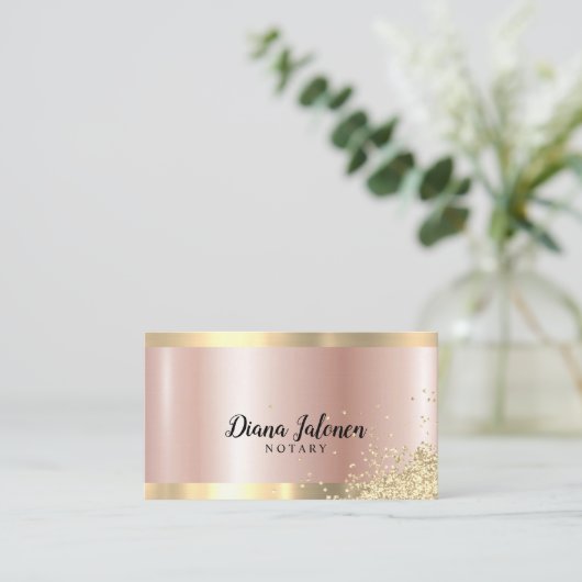 公証人ローン署名業者バラ金ゴールド縁ど大理石 名刺 (スタンド正面)