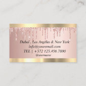 公証人ローン署名業者バラ金ゴールド縁ど大理石 名刺 (裏面)