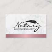 公証人ローン署名業者バラ金ゴールド縁ど大理石 名刺 (正面)