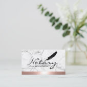 公証人ローン署名業者バラ金ゴールド縁ど大理石 名刺 (スタンド正面)