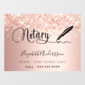 公証人ローン署名業者バラ金ゴールド赤面 ウィンドウサイン (シート)