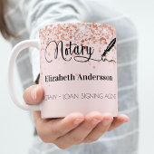 公証人ローン署名業者バラ金ゴールド赤面 コーヒーマグカップ