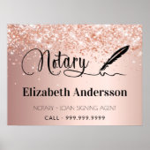 公証人ローン署名業者バラ金ゴールド赤面 ポスター (正面)