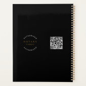 公証人ローン署名業者ブラック金ゴールド2026 プランナー手帳 (裏面)