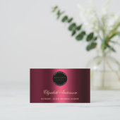 公証人ローン署名業者ブルゴーニュ写真QRロゴ 名刺 (スタンド正面)