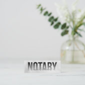 公証人ローン署名業者プロフェッショナルシンプル スキニー名刺 (スタンド正面)