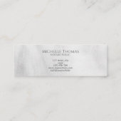 公証人ローン署名業者プロフェッショナルシンプル スキニー名刺 (裏面)