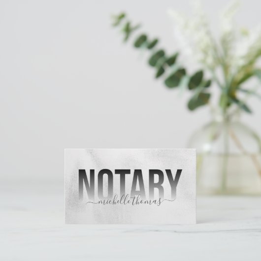 公証人ローン署名業者プロフェッショナルシンプル 名刺 (スタンド正面)