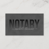 公証人ローン署名業者プロフェッショナルシンプル 名刺 (正面)