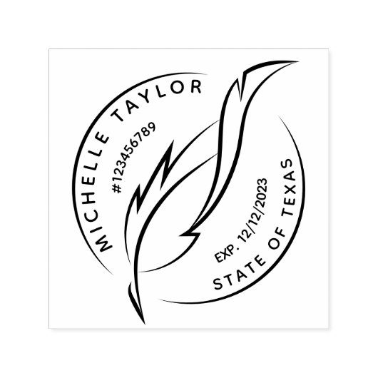 公証人ローン署名業者プロフェッショナルモダンRubb セルフインキングスタンプ (デザイン)