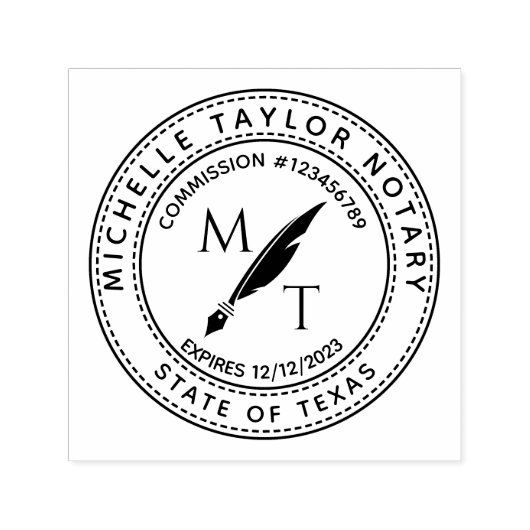 公証人ローン署名業者プロフェッショナルモダンRubb セルフインキングスタンプ (デザイン)