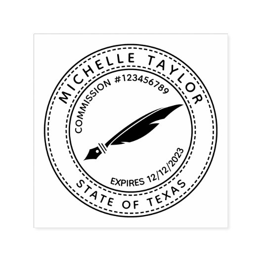 公証人ローン署名業者プロフェッショナルモダンRubb セルフインキングスタンプ (デザイン)