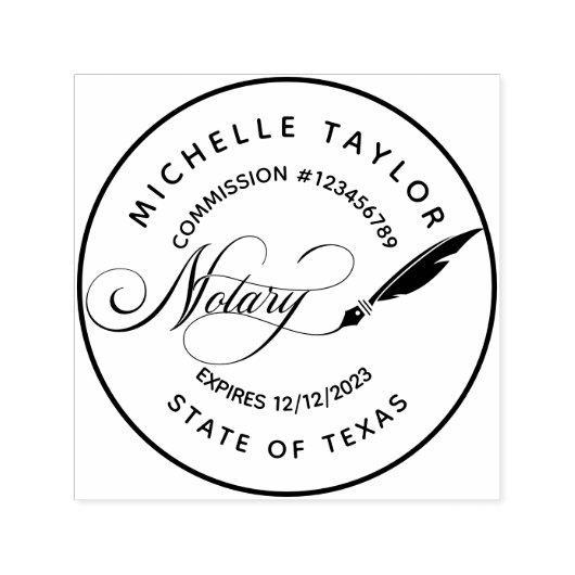 公証人ローン署名業者プロフェッショナルモダンRubb セルフインキングスタンプ (デザイン)