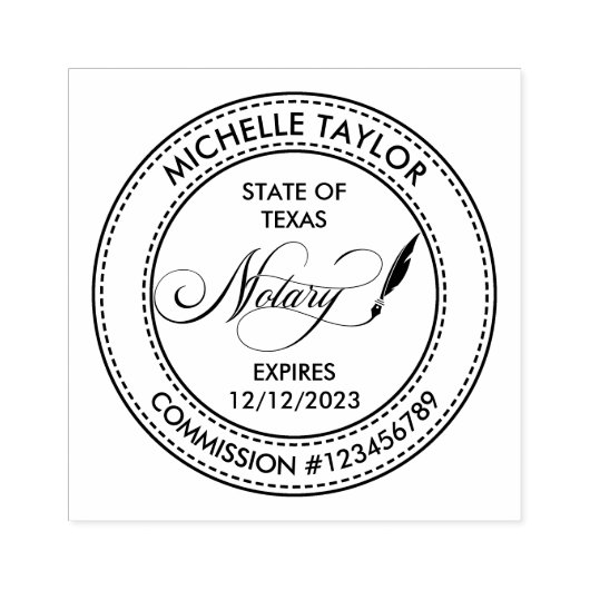 公証人ローン署名業者プロフェッショナルモダンRubb ラバースタンプ (インプリント)