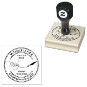 公証人ローン署名業者プロフェッショナルモダンRubb ラバースタンプ (押印)