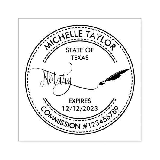 公証人ローン署名業者プロフェッショナルモダンRubb ラバースタンプ (インプリント)