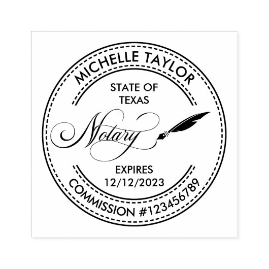 公証人ローン署名業者プロフェッショナルモダンRubb ラバースタンプ (インプリント)