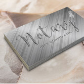 公証人ローン署名業者メタリックタイポグラフィフェイク 名刺