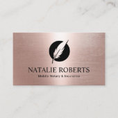 公証人ローン署名業者モダンバラ金ゴールドクイル 名刺 (正面)