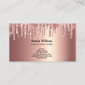 公証人ローン署名業者モダンバラ金ゴールドグリッター 名刺 (裏面)