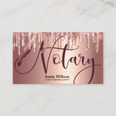 公証人ローン署名業者モダンバラ金ゴールドグリッター 名刺 (正面)