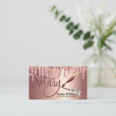 公証人ローン署名業者モダンバラ金ゴールドグリッター 名刺 (スタンド正面)