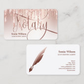 公証人ローン署名業者モダンバラ金ゴールドグリッター 名刺 (正面/裏面)