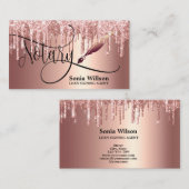 公証人ローン署名業者モダンバラ金ゴールドグリッター 名刺 (正面/裏面)