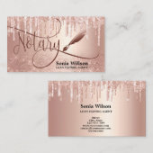 公証人ローン署名業者モダンバラ金ゴールドグリッター 名刺 (正面/裏面)