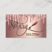 公証人ローン署名業者モダンバラ金ゴールドグリッター 名刺 (正面)