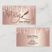 公証人ローン署名業者モダンバラ金ゴールドグリッター 名刺 (正面/裏面)