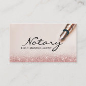 公証人ローン署名業者モダンバラ金ゴールドグリッター 名刺 (正面)